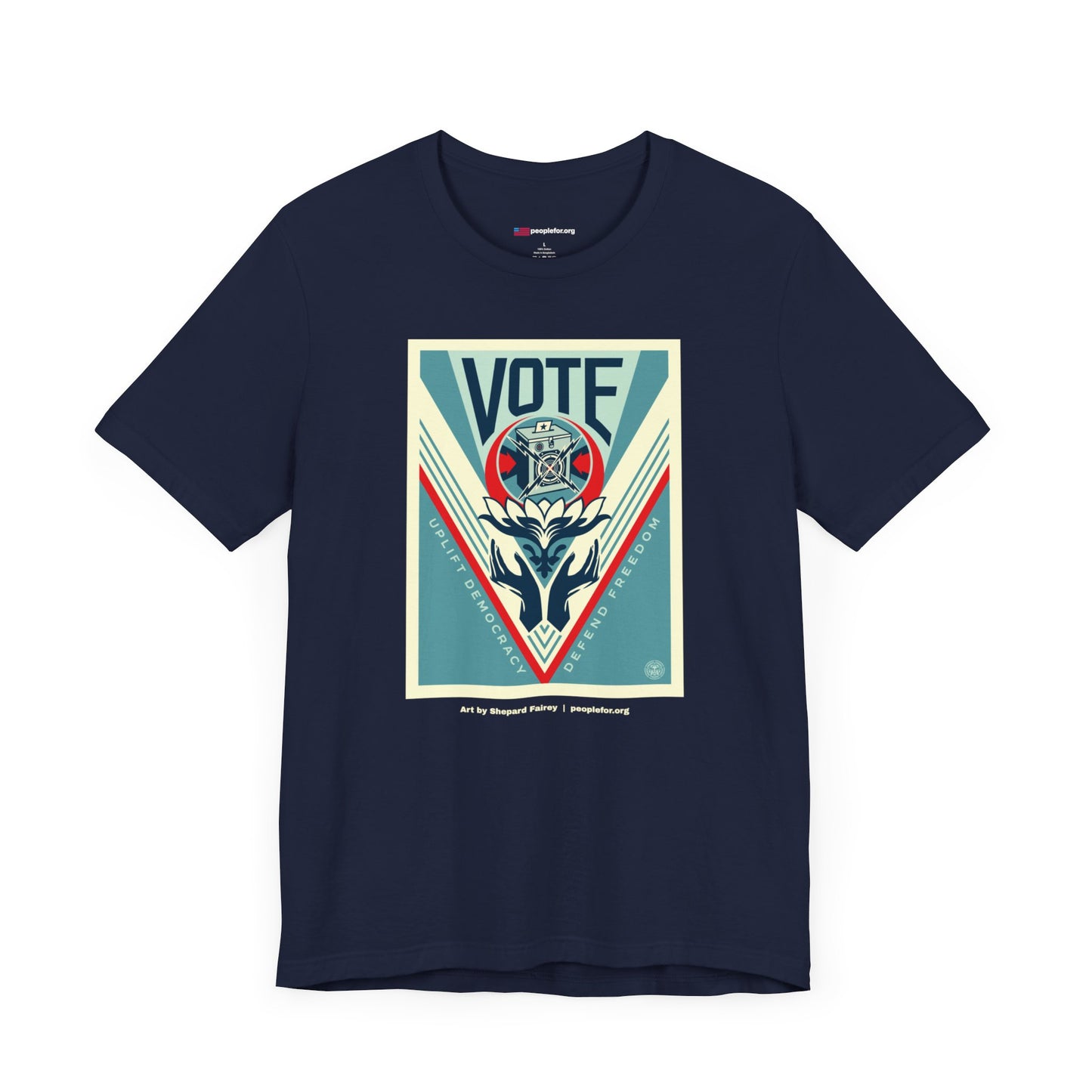 Uplift Democracy by Shepard Fairey T-shirt