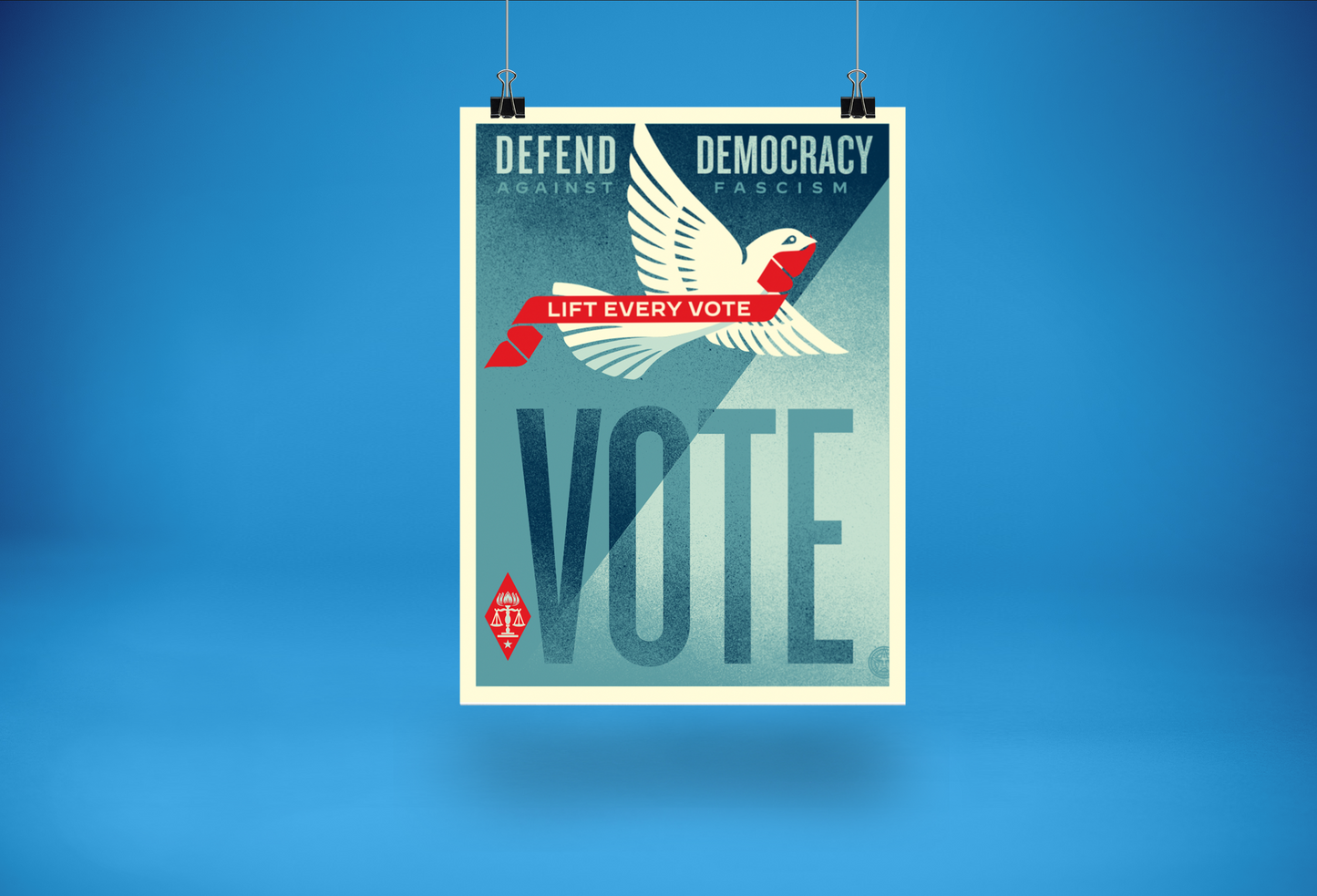 Poster: "Lift Every Vote" by Shepard Fairey