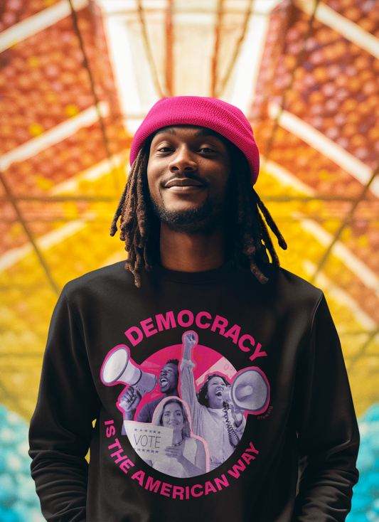 Democracy is the American Way Crewneck Sweatshirt